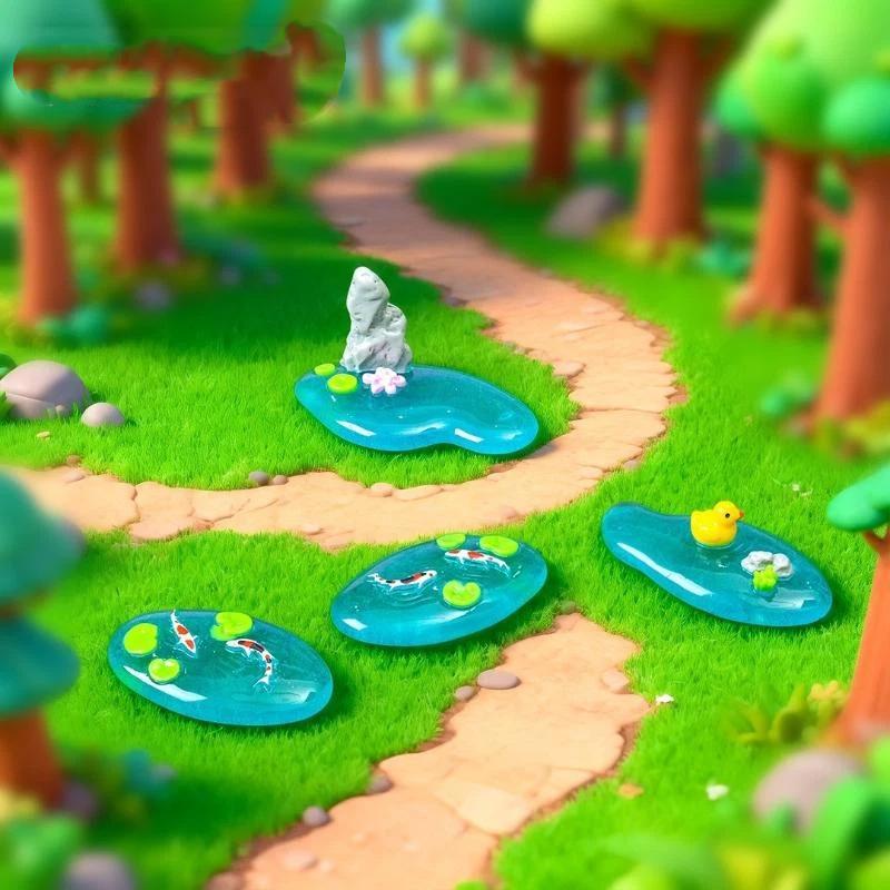 Mini Resin Pond Ornaments With - огляд і ціна Bonsai Garden With Koi Pond