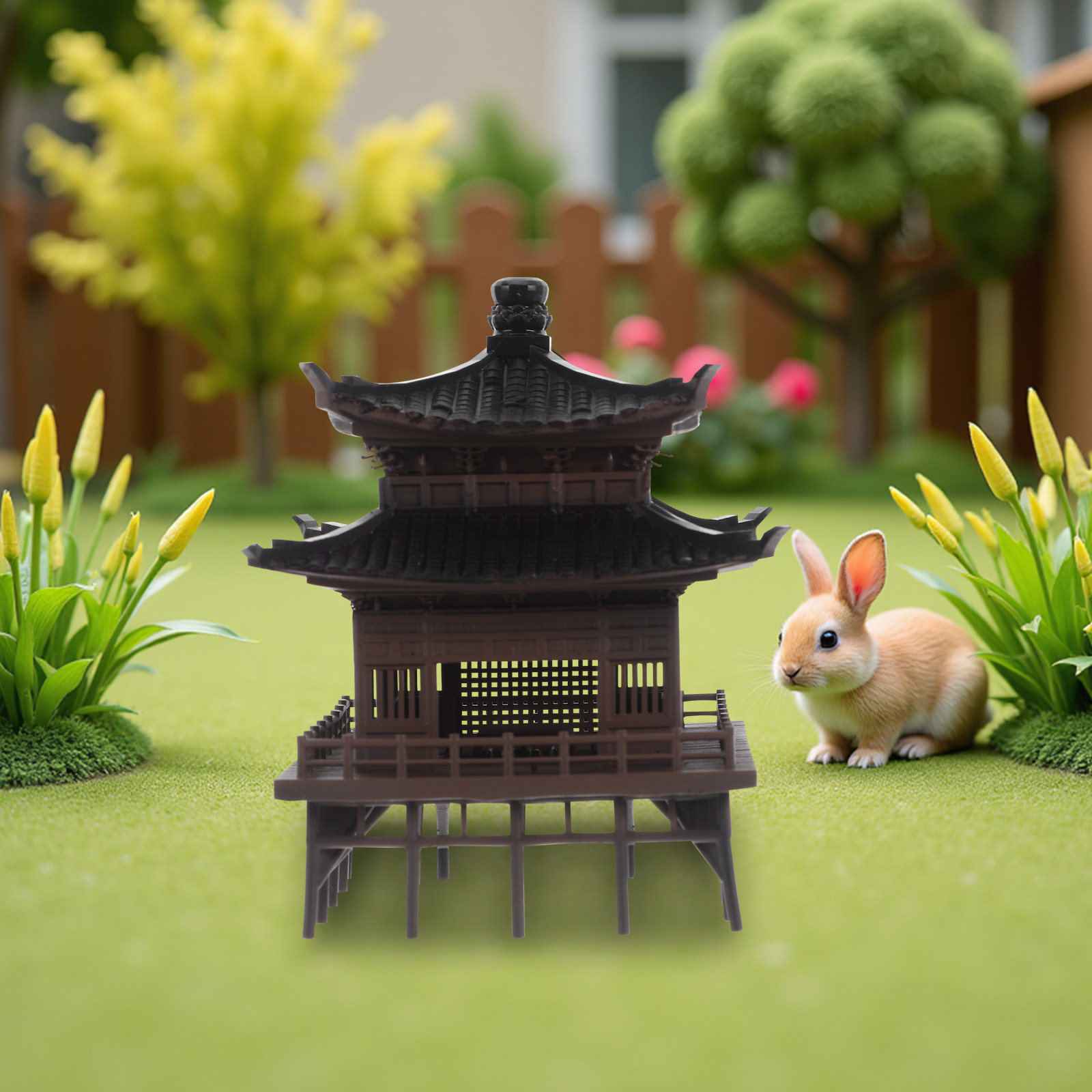 Miniature Chinese Pavilion Orn - огляд і ціна Bonsai Garden Landscape Design