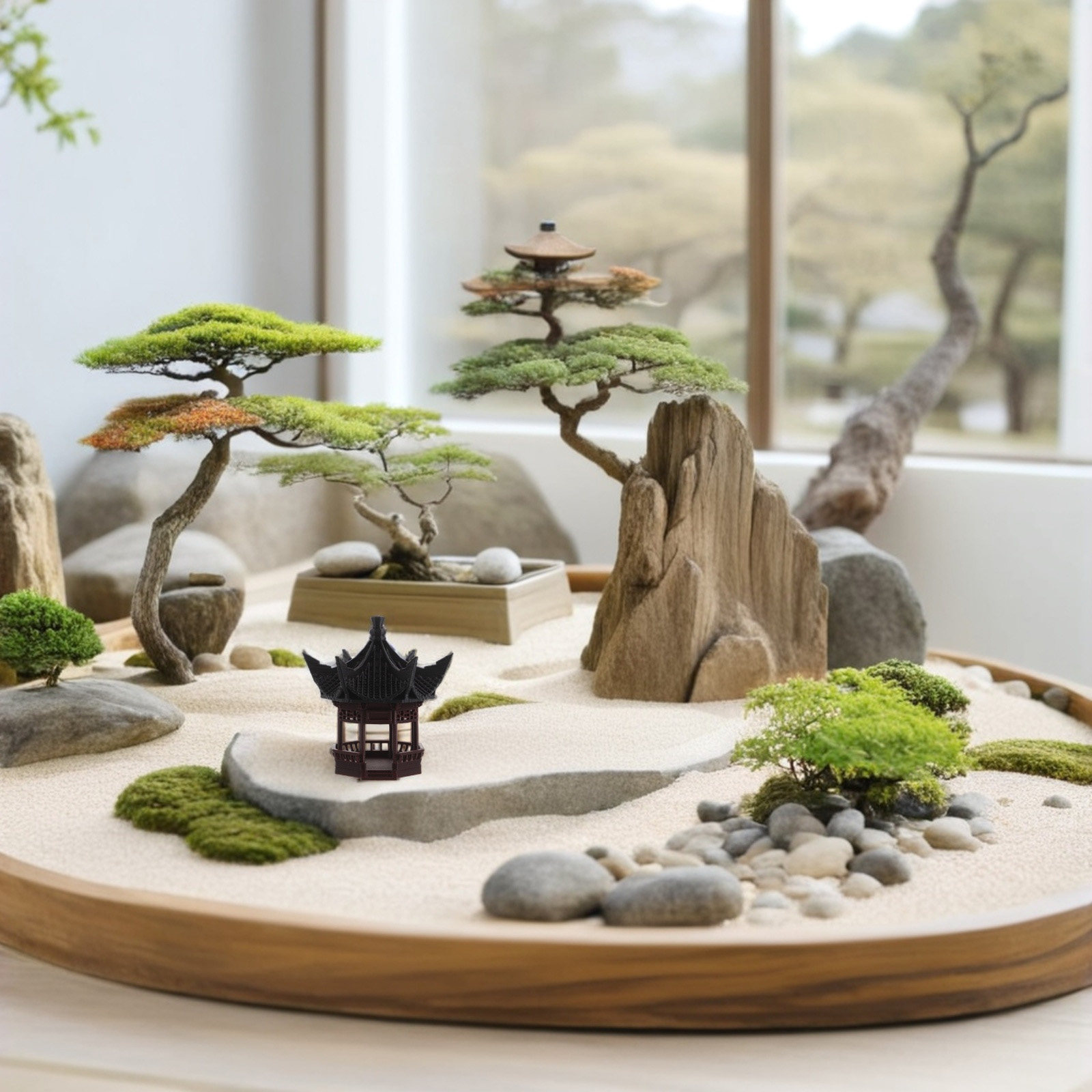 Miniature Pagoda Landscape Orn - огляд і ціна Bonsai Garden Landscape Design