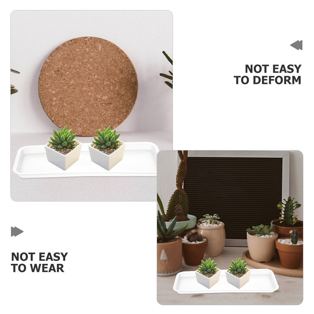 5Pcs Rectangular Shallow Plant - огляд і ціна Drip Tray Saucer
